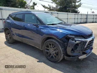 2023 Chevrolet Blazer LT with VIN 3GNKBCR46PS120387, listed as a Copart auction lot 58503205 with 20,690 mi miles and Salvage title. Bid and sale history available at DreamBid. Image 4.