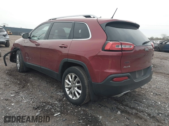 2015 Jeep Cherokee Limited with VIN 1C4PJMDSXFW604627, listed as a IAAI auction lot 42072953 with 102,501 mi miles and . Bid and sale history available at DreamBid. Image 3.