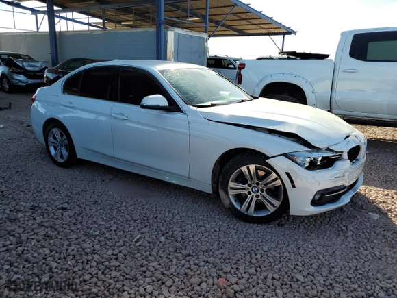 2017 BMW 3 Series 330i with VIN WBA8B9G37HNU56090, listed as a Copart auction lot 47498665 with 91,181 mi miles and Salvage Title. Bid and sale history available at carsss.com. Image 4.