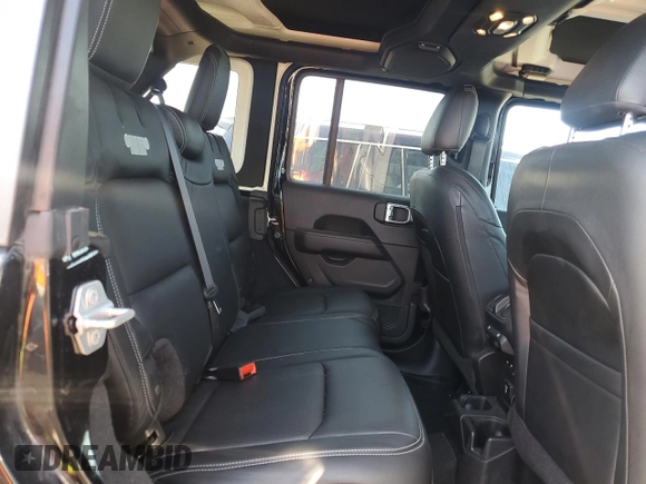 2020 Jeep Wrangler Unlimited Sahara with VIN 1C4HJXEG3LW145470, listed as a Copart auction lot 63690835 with 47,838 mi miles and Salvage title. Bid and sale history available at DreamBid. Image 10.