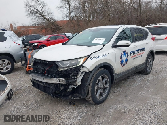 2017 Honda CR-V EX with VIN 2HKRW2H56HH682396, listed as a IAAI auction lot 41569854 with 74,392 mi miles. Bid and sale history available at carsss.com. Image 20.