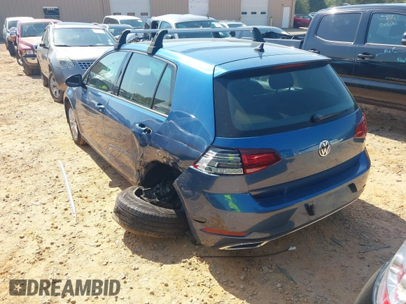 2019 Volkswagen Golf S with VIN 3VWG57AU7KM013321, listed as a IAAI auction lot 41968941 with 80,580 mi miles. Bid and sale history available at carsss.com. Image 3.