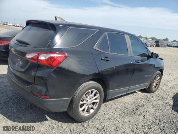 2020 Chevrolet Equinox LS with VIN 2GNAXHEVXL6117462, listed as a Copart auction lot 52993595 with 107,904 mi miles and Salvage Title. Bid and sale history available at carsss.com. Image 3.