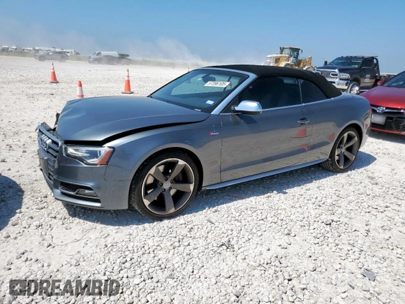 2014 Audi S5 Premium Plus z VIN WAUCGAFH4EN011327, wystawiony jako Copart lot #57396105 z przebiegiem 69 048 mil mil oraz Szkoda całkowita • Salvage title. Historia ofert i sprzedaży dostępna na DreamBid. Obrazek 1.