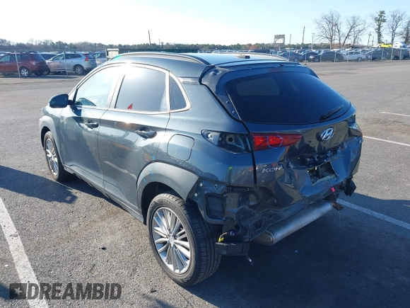 2019 Hyundai Kona SEL with VIN KM8K2CAAXKU318906, listed as a IAAI auction lot 41992237 with 101,964 mi miles. Bid and sale history available at carsss.com. Image 3.