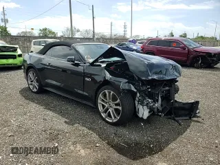 2023 Ford Mustang GT Premium with VIN 1FATP8FF2P5113423, listed as a Copart auction lot 47677974 with 6,347 mi miles and Salvage title. Bid and sale history available at DreamBid. Image 12.