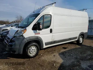 2017 Ram ProMaster Cargo with VIN 3C6TRVDG6HE526134, listed as a Copart auction lot 47312225 with 186,611 mi miles and Salvage Title. Bid and sale history available at carsss.com. Image 1.