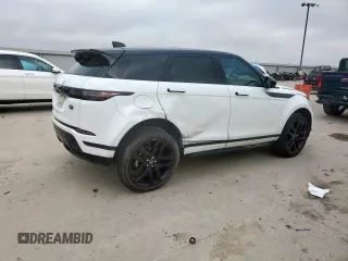 2020 Land Rover Range Rover Evoque R-Dynamic HSE with VIN SALZM2GX8LH069561, listed as a Copart auction lot 60296545 with 15,044 mi miles and Salvage title. Bid and sale history available at DreamBid. Image 3.