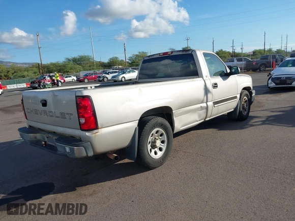 2006 Chevrolet Silverado 1500 Work Truck with VIN 1GCEC14X46Z248041, listed as a IAAI auction lot 41345560 with 130,434 mi miles and . Bid and sale history available at DreamBid. Image 4.