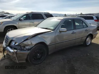 1999 Mercedes-Benz C 230/260/280/320 with VIN WDBHA29G1XA755026, listed as a Copart auction lot 44824275 with 100,268 mi miles and Salvage Title. Bid and sale history available at DreamBid. Image 1.
