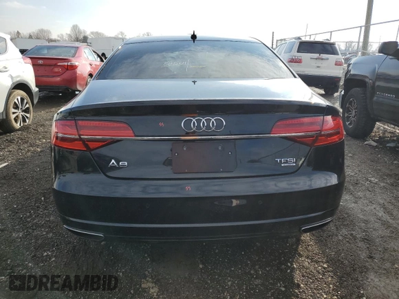 2016 Audi A8 with VIN WAUK3AFD8GN008759, listed as a Copart auction lot 81256324 with 86,244 mi miles and Salvage title. Bid and sale history available at DreamBid. Image 6.