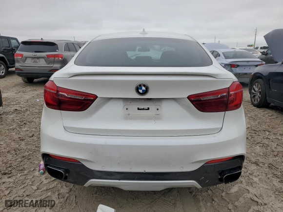 2016 BMW X6 xDrive50i with VIN 5UXKU6C50G0R34434, listed as a Copart auction lot 44706075 with 0 mi miles and Salvage Title. Bid and sale history available at carsss.com. Image 6.