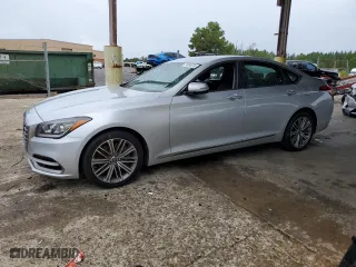 2018 Genesis G80 3.8L with VIN KMHGN4JE9JU263871, listed as a Copart auction lot 71884574 with 81,777 mi miles and Salvage Title. Bid and sale history available at carsss.com. Image 1.