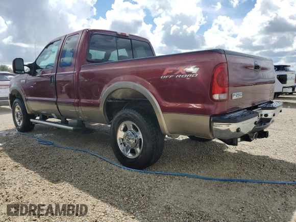 2005 Ford Super Duty F-250 XL with VIN 1FTSX21545EA06954, listed as a Copart auction lot 73829564 with 217,314 mi miles and Salvage Title. Bid and sale history available at carsss.com. Image 2.