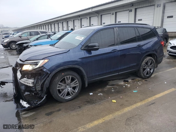 2022 Honda Pilot Sport with VIN 5FNYF6H32NB046747, listed as a Copart auction lot 84140394 with 77,885 mi miles and Salvage Title. Bid and sale history available at carsss.com. Image 1.