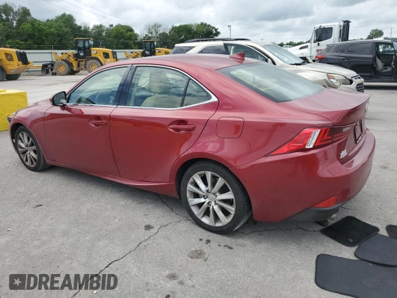 2015 Lexus IS 250 with VIN JTHBF1D25F5055742, listed as a Copart auction lot 61254235 with 102,971 mi miles and Salvage title. Bid and sale history available at DreamBid. Image 2.