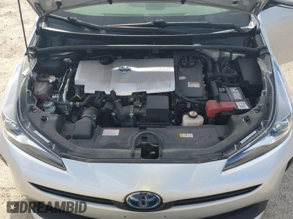 2021 Toyota Prius L Eco with VIN JTDKAMFU1M3142143, listed as a Copart auction lot 55662845 with 96,422 mi miles and Salvage Title. Bid and sale history available at DreamBid. Image 11.
