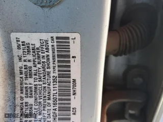 2007 Honda Civic Sdn LX with VIN 1HGFA16507L111352, listed as a Copart auction lot 41507465 with 157,570 mi miles and Salvage Title. Bid and sale history available at carsss.com. Image 13.