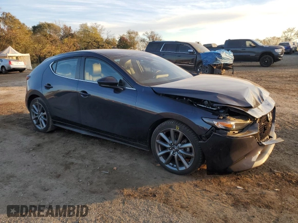 2019 Mazda Mazda3 Hatchback w/Preferred Pkg with VIN JM1BPBMM9K1130806, listed as a Copart auction lot 78083434 with 37,876 mi miles and Salvage Title. Bid and sale history available at carsss.com. Image 4.