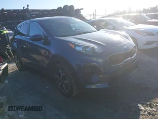 2020 Kia Sportage LX with VIN KNDPM3AC3L7826852, listed as a IAAI auction lot 41588029 with 55,000 mi miles and . Bid and sale history available at DreamBid. Image 1.