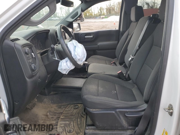 2021 Chevrolet Silverado 1500 Work Truck with VIN 1GCPYAEH8MZ211105, listed as a Copart auction lot 80907284 with 67,016 mi miles and Salvage Title. Bid and sale history available at DreamBid. Image 7.