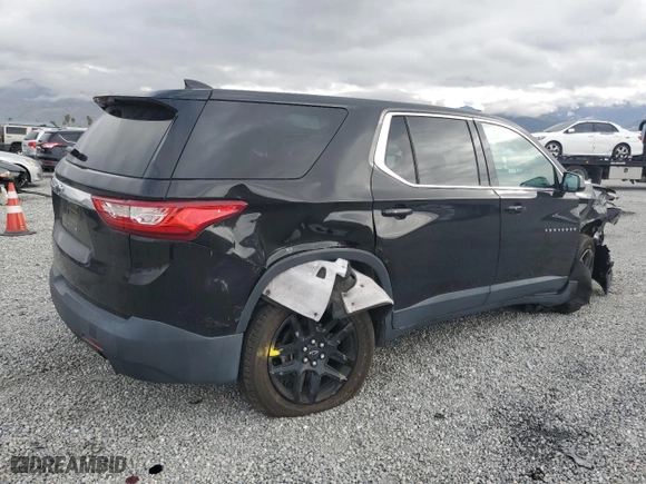 2019 Chevrolet Traverse LS with VIN 1GNERFKW2KJ285255, listed as a Copart auction lot 51008745 with 55,088 mi miles and Salvage Title. Bid and sale history available at carsss.com. Image 3.