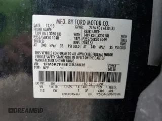 2014 Ford Explorer Limited with VIN 1FM5K7F86EGB38836, listed as a Copart auction lot 49069435 with 175,495 mi miles and Salvage Title. Bid and sale history available at carsss.com. Image 16.