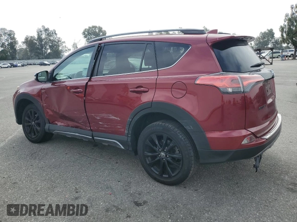 2018 Toyota RAV4 XLE with VIN 2T3WFREV0JW411011, listed as a Copart auction lot 58505825 with 91,787 mi miles and Salvage title. Bid and sale history available at DreamBid. Image 2.