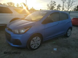 2017 Chevrolet Spark LS with VIN KL8CB6SA7HC813080, listed as a Copart auction lot 76966934 with 21,296 mi miles and Salvage Title. Bid and sale history available at carsss.com. Image 1.