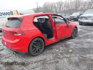 2023 Volkswagen Golf GTI 40th Anniversary Edition with VIN WVW9A7CD9PW191503, listed as a IAAI auction lot 41296669 with 25,306 mi miles. Bid and sale history available at carsss.com. Image 4.