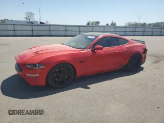 2019 Ford Mustang GT с VIN 1FA6P8CF8K5166539, выставлен на аукционе Copart как лот 50316065 с пробегом 93 024 миль миль и Списание • Salvage title. История ставок и продаж доступна на DreamBid. Изображение 1.
