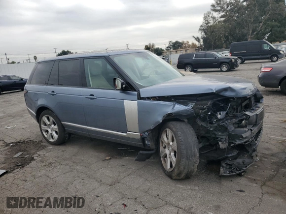2019 Land Rover Range Rover HSE with VIN SALGS2SV9KA550350, listed as a Copart auction lot 84852544 with 58,602 mi miles and Salvage title. Bid and sale history available at DreamBid. Image 4.