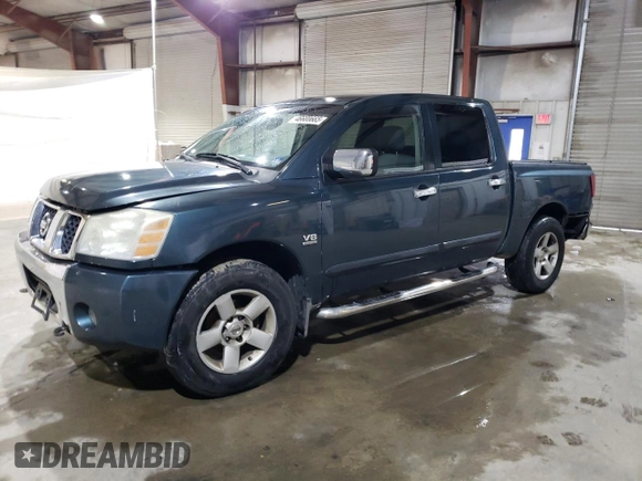 2004 Nissan Titan LE with VIN 1N6AA07B24N517623, listed as a Copart auction lot 46680665 with 217,639 mi miles and Clean Title. Bid and sale history available at carsss.com. Image 1.