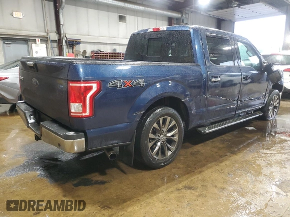 2015 Ford F-150 XLT with VIN 1FTEW1EP4FKD52429, listed as a Copart auction lot 60623615 with 173,605 mi miles and Salvage title. Bid and sale history available at DreamBid. Image 3.