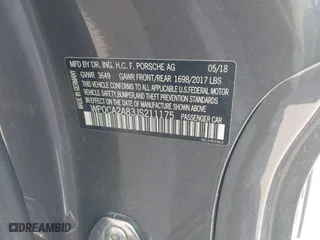 2018 Porsche 718 Boxster with VIN WP0CA2A83JS211175, listed as a IAAI auction lot 41815181 with 1 mi miles. Bid and sale history available at carsss.com. Image 9.