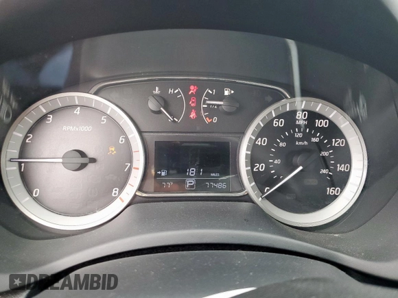 2014 Nissan Sentra SV with VIN 3N1AB7AP0EY203618, listed as a Copart auction lot 59439105 with 77,486 mi miles and Salvage title. Bid and sale history available at DreamBid. Image 9.