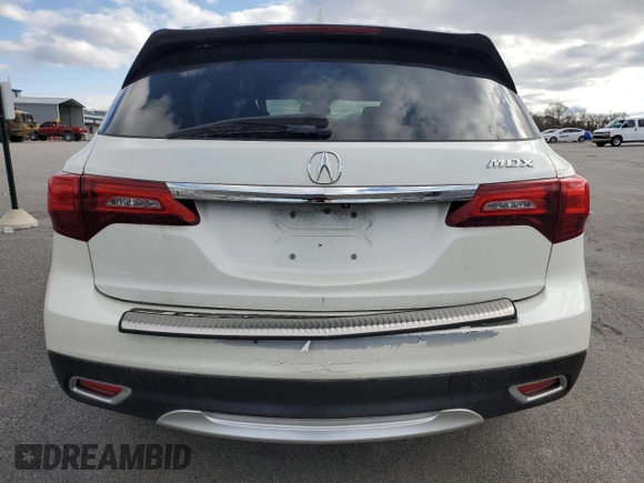 2014 Acura MDX Technology with VIN 5FRYD3H49EB010968, listed as a Copart auction lot 52149615 with 116,353 mi miles and Clean title. Bid and sale history available at DreamBid. Image 6.