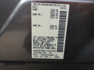 2016 Nissan LEAF S with VIN 1N4AZ0CP9GC310701, listed as a Copart auction lot 58972872 with 28,023 mi miles. Bid and sale history available at carsss.com. Image 10.