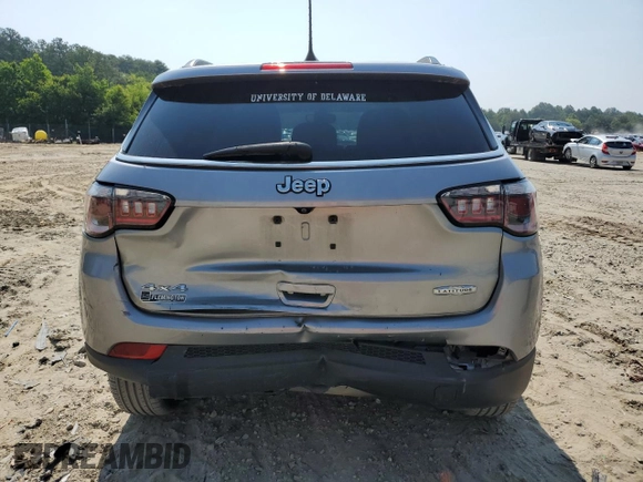 2019 Jeep Compass Latitude with VIN 3C4NJDBB3KT847058, listed as a Copart auction lot 60698065 with 90,687 mi miles and Salvage title. Bid and sale history available at DreamBid. Image 6.