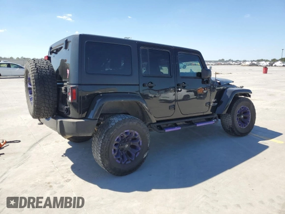 2018 Jeep Wrangler JK Unlimited Sahara with VIN 1C4BJWEGXJL936304, listed as a Copart auction lot 74072544 with 95,333 mi miles and Salvage Title. Bid and sale history available at carsss.com. Image 3.