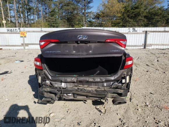 2017 Hyundai Sonata Sport with VIN 5NPE34AF7HH453456, listed as a Copart auction lot 54881225 with 102,590 mi miles and Salvage Title. Bid and sale history available at DreamBid. Image 6.