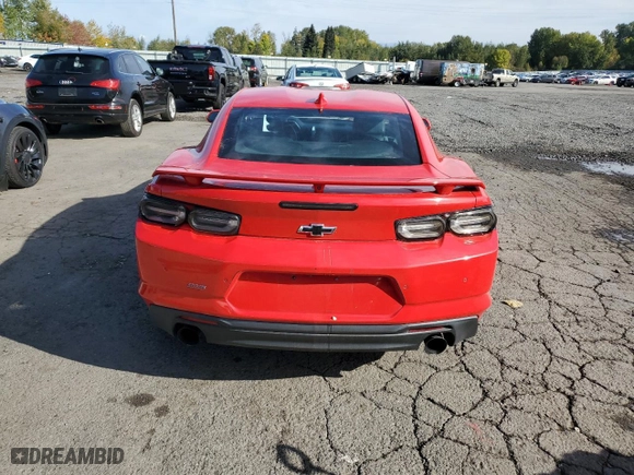 2019 Chevrolet Camaro 2SS with VIN 1G1FH1R79K0107097, listed as a Copart auction lot 77422844 with 43861 miles and Salvage Title. Bid and sale history available at carsss.com. Image 6.