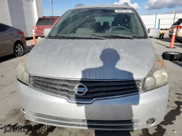 2008 Nissan Quest SL with VIN 5N1BV28U88N123410, listed as a Copart auction lot 80921204 with 175,771 mi miles and Clean Title. Bid and sale history available at carsss.com. Image 5.