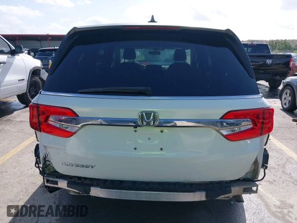 2018 Honda Odyssey EX with VIN 5FNRL6H57JB100035, listed as a IAAI auction lot 42582758 with 88,585 mi miles and . Bid and sale history available at DreamBid. Image 17.