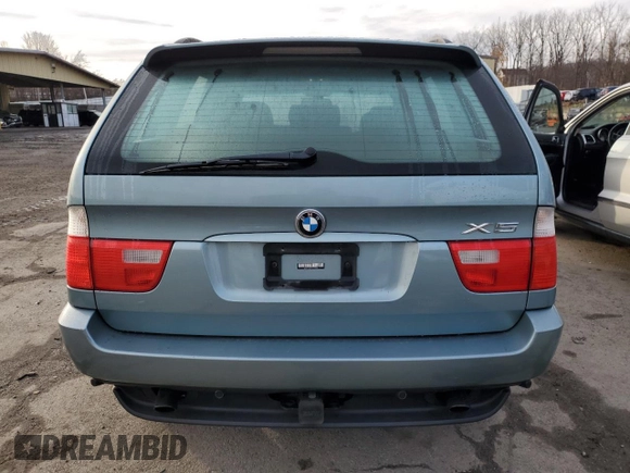 2003 BMW X5 3.0i with VIN 5UXFA53573LV74706, listed as a Copart auction lot 82641044 with 141,589 mi miles and Salvage Title. Bid and sale history available at carsss.com. Image 6.