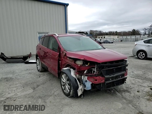 2017 Ford Escape Titanium with VIN 1FMCU0J93HUE83465, listed as a Copart auction lot 53340915 with 44,973 mi miles and Salvage Title. Bid and sale history available at DreamBid. Image 12.