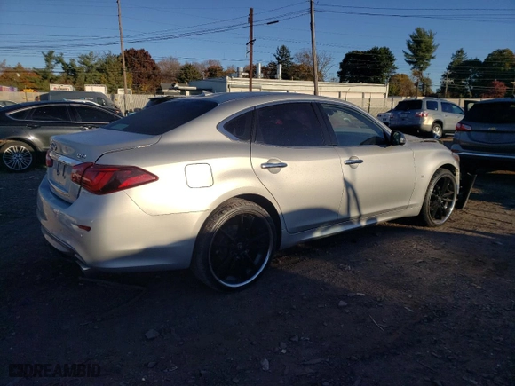 2015 Infiniti Q70 with VIN JN1BY1AR0FM562537, listed as a Copart auction lot 76933504 with NaN miles and Salvage Title. Bid and sale history available at carsss.com. Image 3.