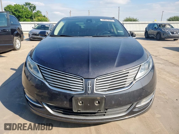 2014 Lincoln MKZ with VIN 3LN6L2GK5ER836216, listed as a Copart auction lot 59079595 with 104,011 mi miles and Salvage title. Bid and sale history available at DreamBid. Image 5.