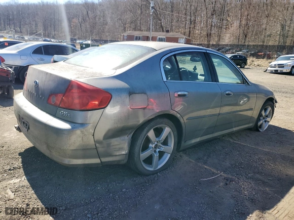2005 Infiniti G35 Sedan with VIN JNKCV51F35M313346, listed as a Copart auction lot 49991835 with 0 mi miles and Salvage Title. Bid and sale history available at carsss.com. Image 3.