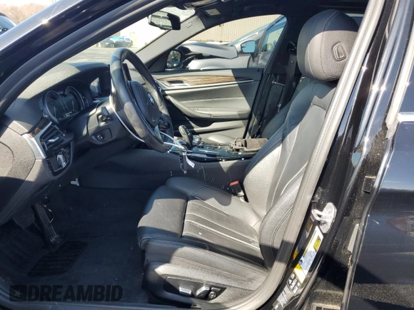 2019 BMW 5 Series 530i xDrive with VIN WBAJA7C54KWW23037, listed as a Copart auction lot 51291755 with 23,456 mi miles and Salvage Title. Bid and sale history available at DreamBid. Image 7.